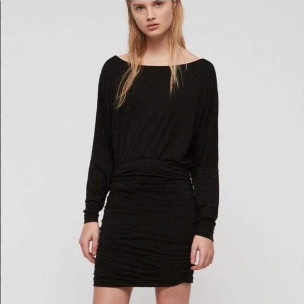 All Saints Giogia dress Black Long Sleeve
